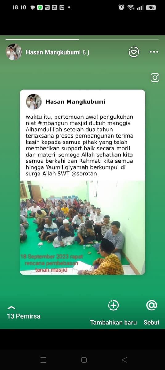 musyawarah pembangunan masjid 